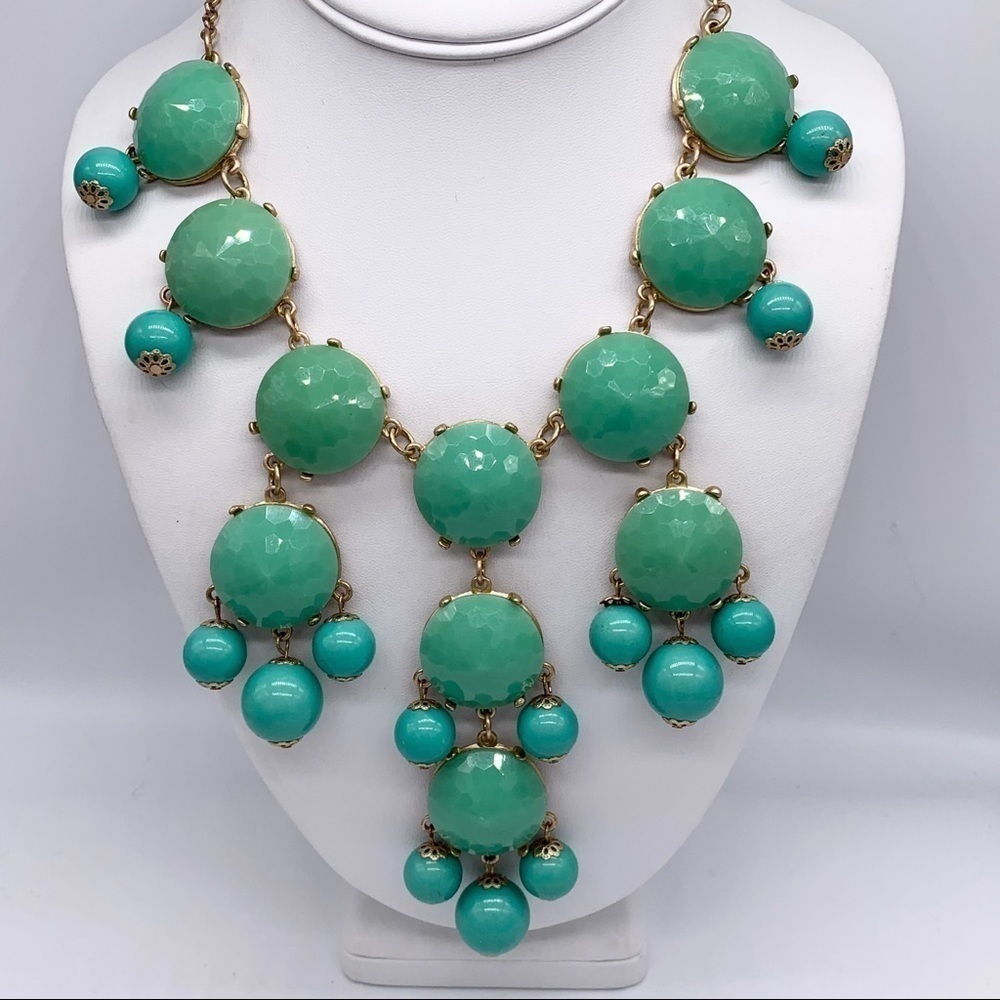 J. Crew Green Bubble Necklace